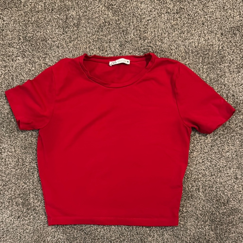 NWOT Zara Short Sleeve Top